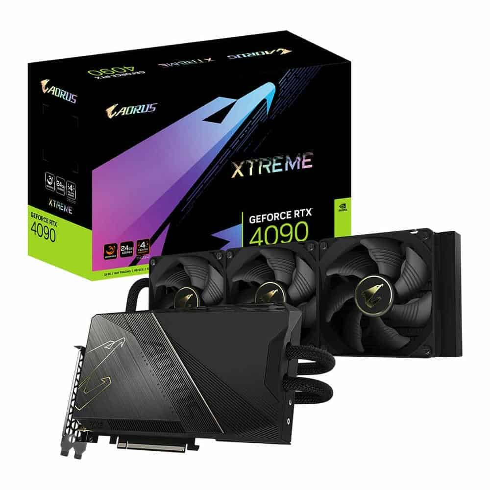 (image for) Gigabyte AORUS NVIDIA GeForce RTX 4090 24GB XTREME WATERFORCE Ada Lovelace Graphics Card